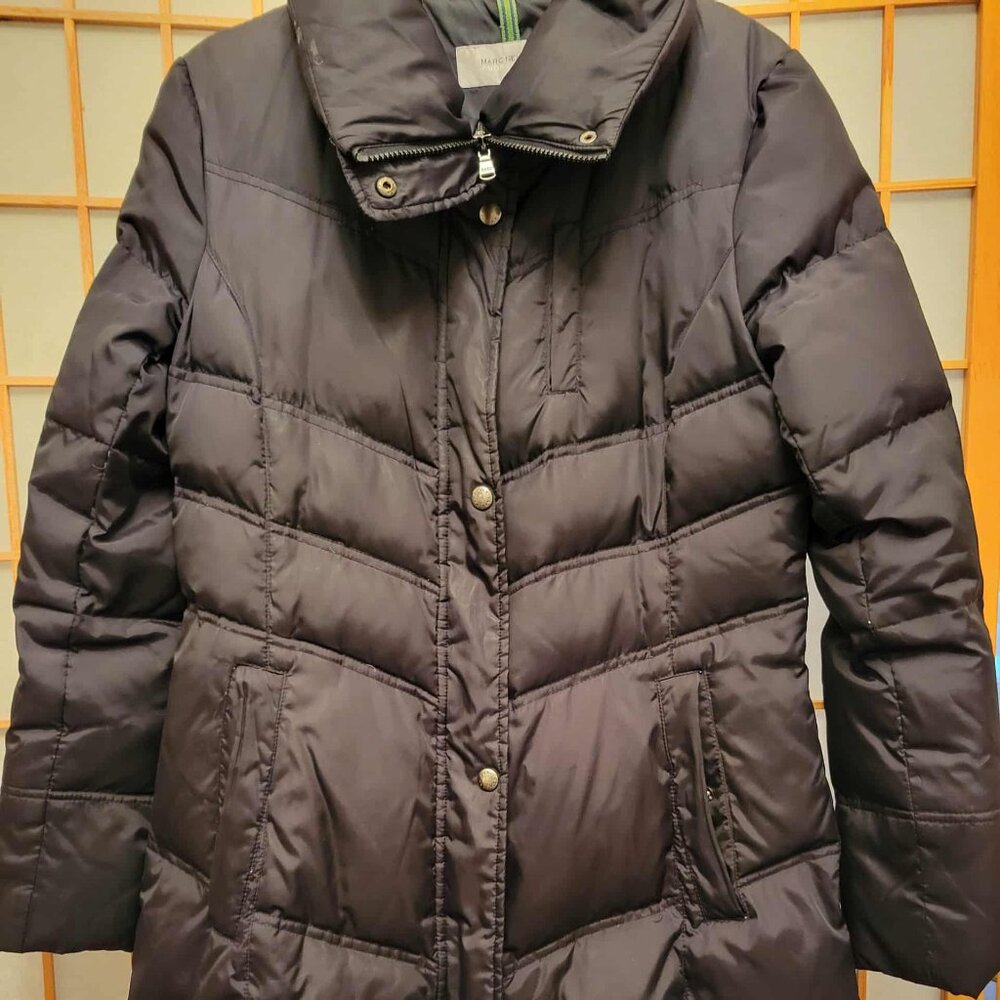 Black Long Puffer Coat